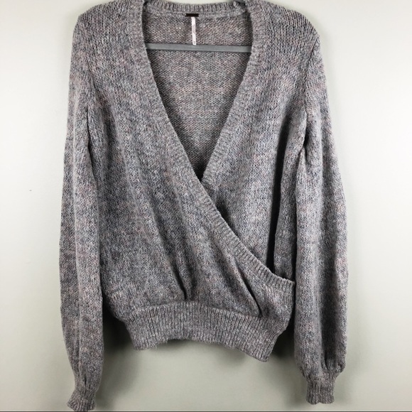 Free People Karina Wrap Mohair Sweater XS - Picture 2 of 8